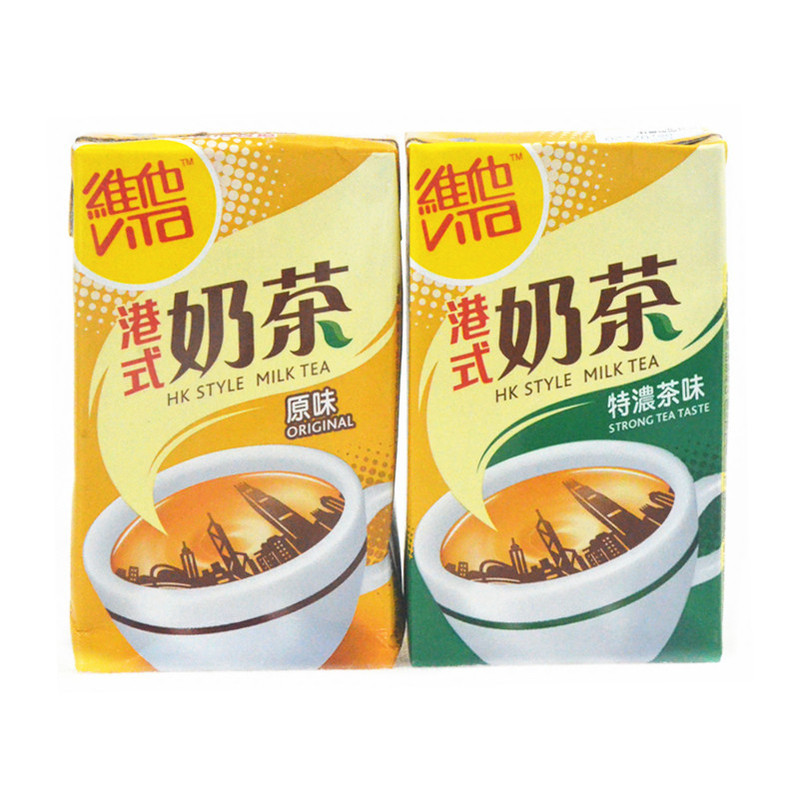 Hong Kong Imported Drinks Hong Kong Version of Vita Hong Kong-Style Milk Tea 250ml*24 Boxes Hong Kong-Style Yin Yang Milk Tea