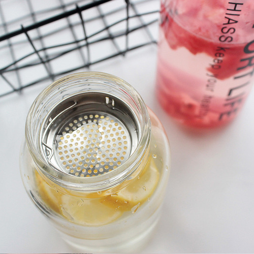 New Product Promotion 1000ml Glass Cup for Korean, Unisex Student Water Bottle, Sports Portable Tea Cup