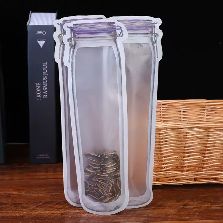 梅森瓶自封烘焙食品面条挂面碱面干果包装袋 防潮保鲜收纳糖果袋