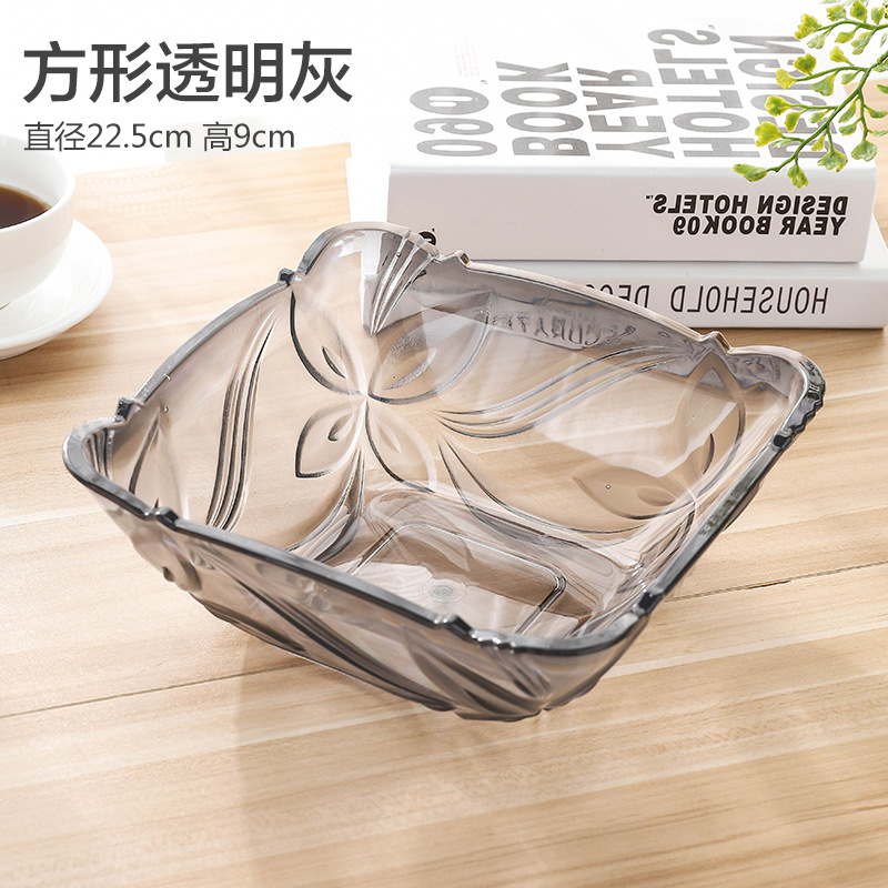 Plato de frutas transparente de plástico, estilo europeo moderno