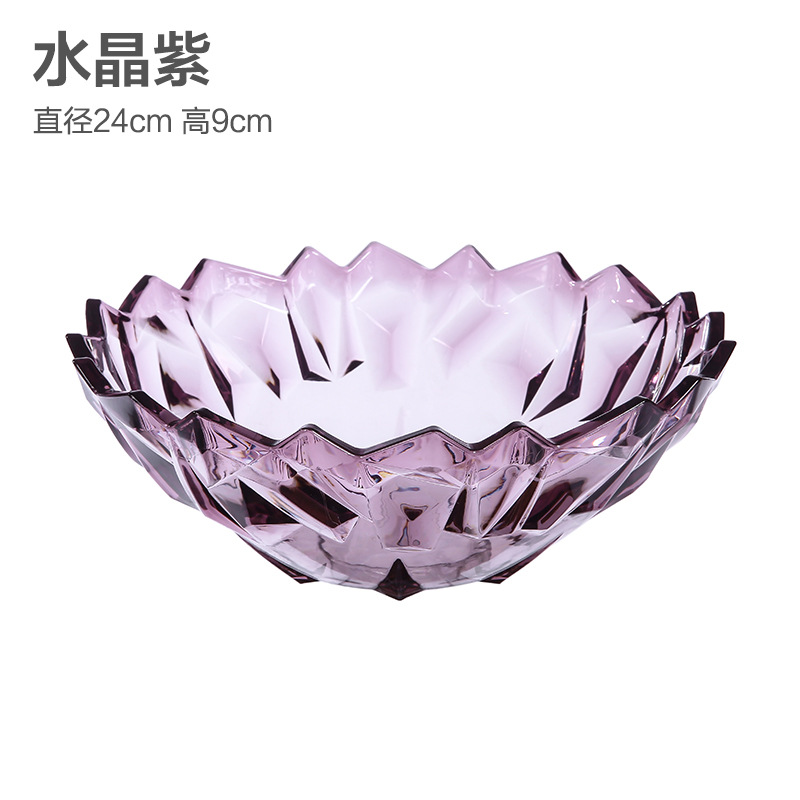 Plato de frutas transparente de plástico, estilo europeo moderno