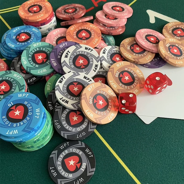 Wpt Ceramic Chips Coins Chess and Card Room Special Chips Card Chips Coins Mahjong Chips Cards Playing Cards Texas Chips