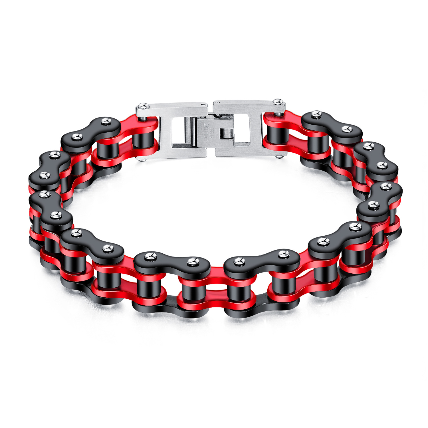 Opk Jewelry Titanium Steel Bracelet Wholesale European and American Style Retro Bicycle Stainless Steel Chain Personalized Versatile Men's Bracelet