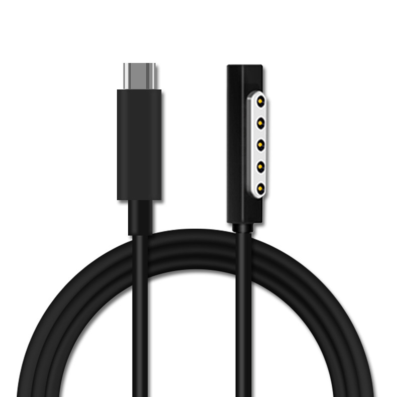 Suitable for Microsoft tablet surface PRO1/2 generation PRO3456 charging line PD to TYPEC fast charging line Suitable for Microsoft tablet surface PRO1/2 generation PRO3456 charging line PD to TYPEC fast charging line