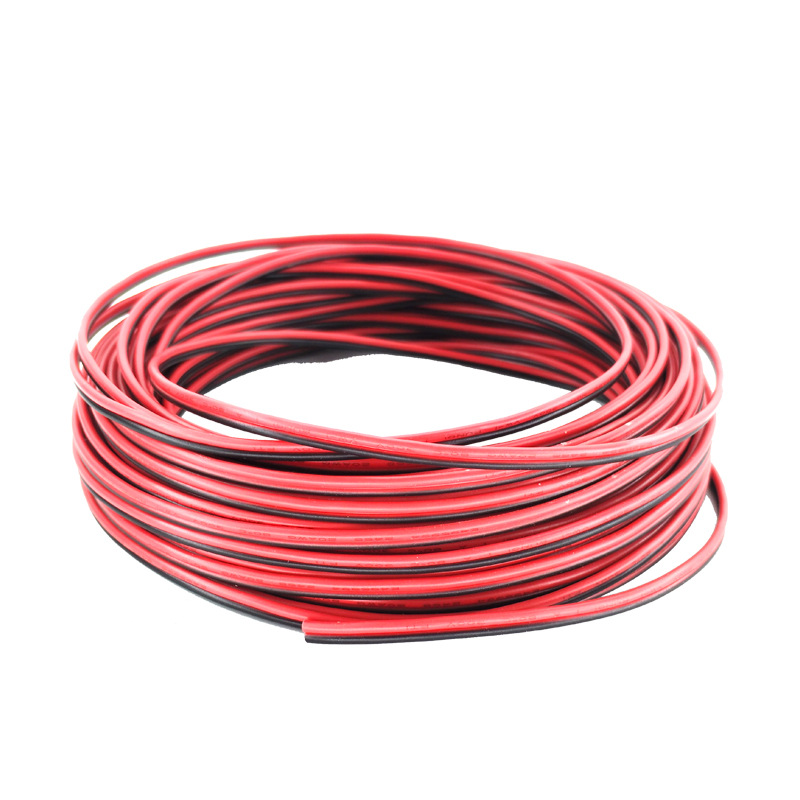 LED线材厂批发多芯26AWG2468红黑平行线双白电子排线UL认证高柔性