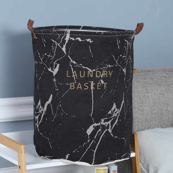 marble foldable laundry basket
