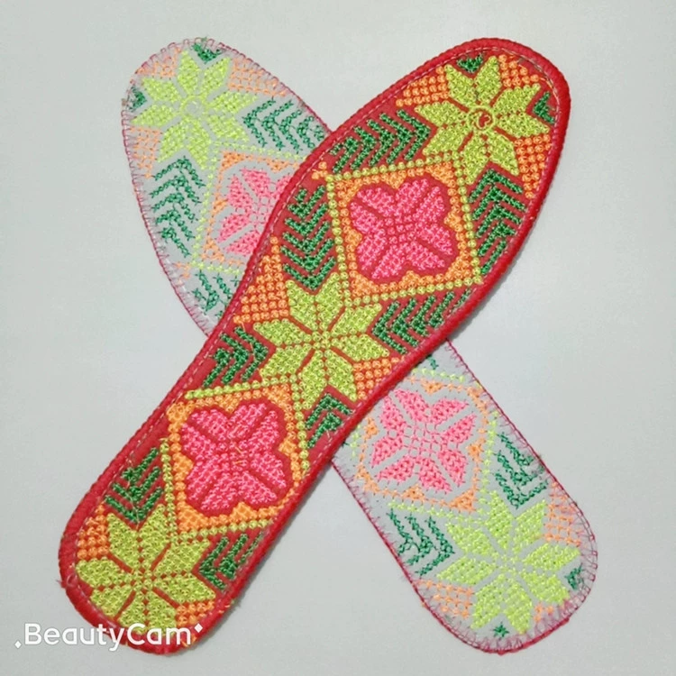 Вышивка крестиком Цветочная стелька утолщенная рисовая вышивка несколько узоров случайная одежда для волос стелька Tiancheng пройти путь к успеху