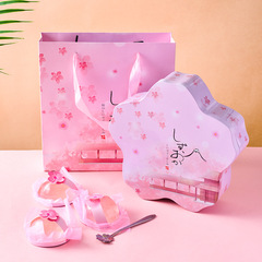 Factory Wholesale Cherry Blossom Jelly & Tremella Jelly Gift Box Ocean Kiss Sea Salt Jelly Gift Box 6 Pieces Birthday Gift