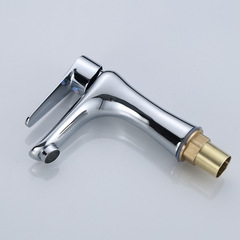 Morning Dew Bathroom Copper Water Droplet Single Hole Faucet Sink Faucet Bathroom Undermount Basin Cold Hot Face Basin Faucet