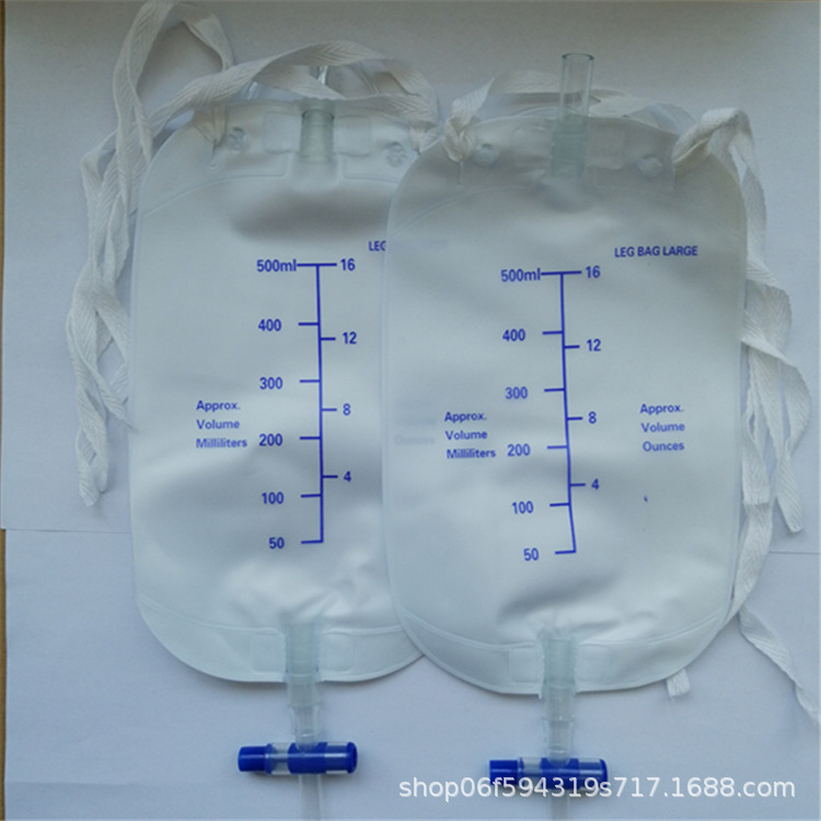 ¿Cruz tipo de válvula de 500ml polainas tipo bolsa de recogida de orina transparente bolsa de recogida de orina? </S> </S> </S>