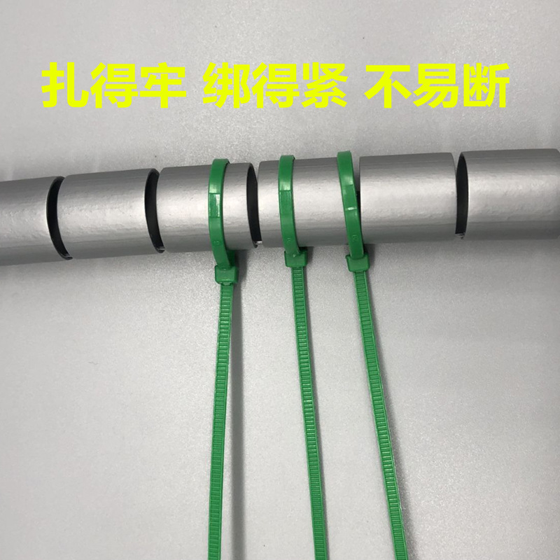 La rota artificial fijó la atadura de cables de nylon verde de autoretención de la atadura de cables decoración de la boda cable fijo plástico