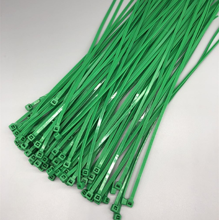 La rota artificial fijó la atadura de cables de nylon verde de autoretención de la atadura de cables decoración de la boda cable fijo plástico