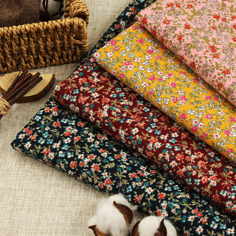 新款 小碎花印花布 全棉磨毛梭织布 女装童装裙装连衣裙服装面料