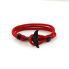 New Milan Line Ocean Series Anchor Style Whale Whale Bracelet Bennis Nian Couple Red Hand Rope