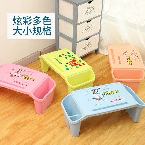 Factory Direct Sales Lazy Desk Plastic Thickened Children's Study Table Multi-Functional Partition Computer Desk Writing Desk