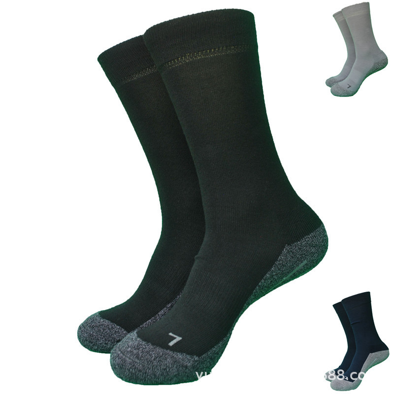 No logo outdoor original single half Terry thickened coolmax men's socks women's hiking socks mountaineering socks
