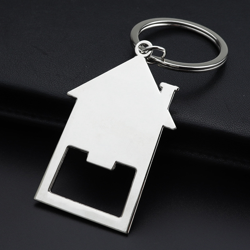 House Key Bottle Opener Keychain Creative Multifunctional Gift_voghion.com