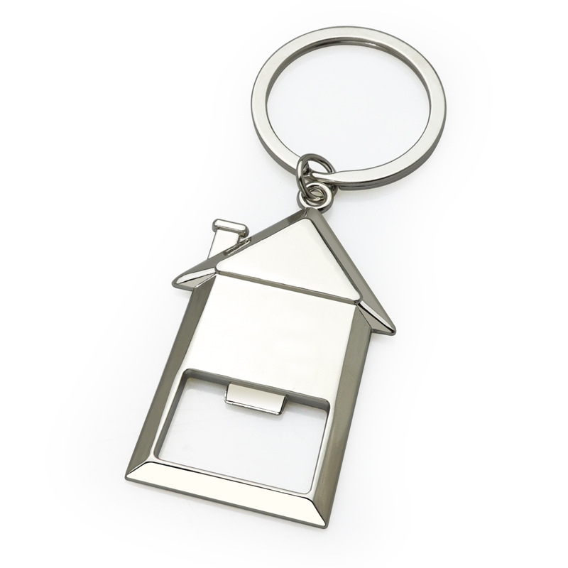 House Key Bottle Opener Keychain Creative Multifunctional Gift_voghion.com