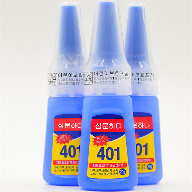 厂家代理批发韩国401胶水饰品胶水401五金皮革经济型胶水