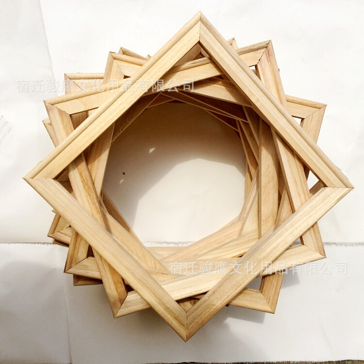 Factory wholesale oil painting frame lines solid wood strips 1.6cm thick pine wood frame strips Inner frame digital oil painting frame strips