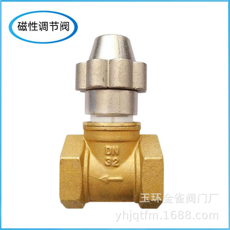Оптовый латунный клапан управления Магнитным потоком Ручная резьба Резьбовой клапан управления потоком HVAC Pipe