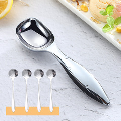 Amazon Zinc Alloy Ice Cream Spoon with Handle Watermelon Fruit Popsicle Spoon Ice Cream Spoon Popsicle Scoop