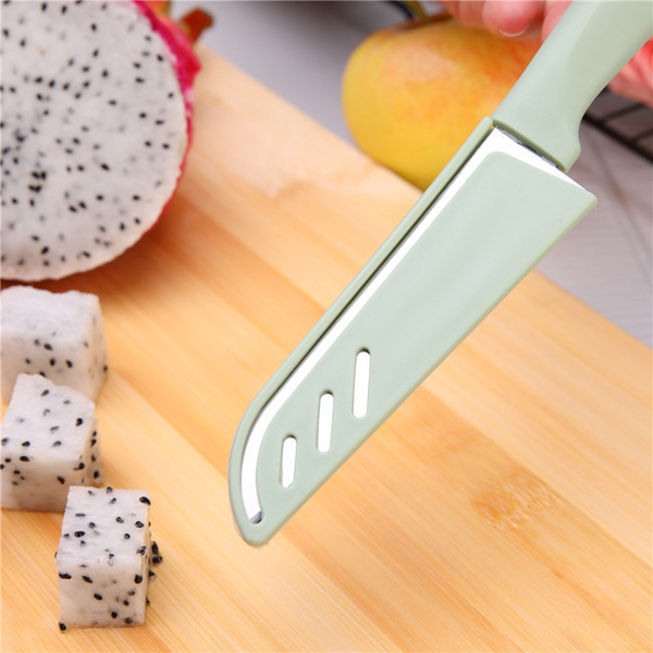 Candy color fruit knife stainless steel peeler portable knife peeler…