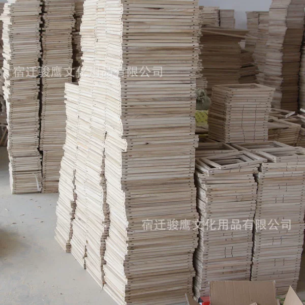 Oil painting frame inner frame strip paulownia wood frame strip 1.6 thick 2.3 wide polished tenon solid wood frame
