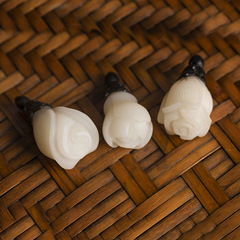 菩提根手工雕刻木蘭玉蘭玫瑰花百合 DIY飾品配件文玩配飾吊墜散珠