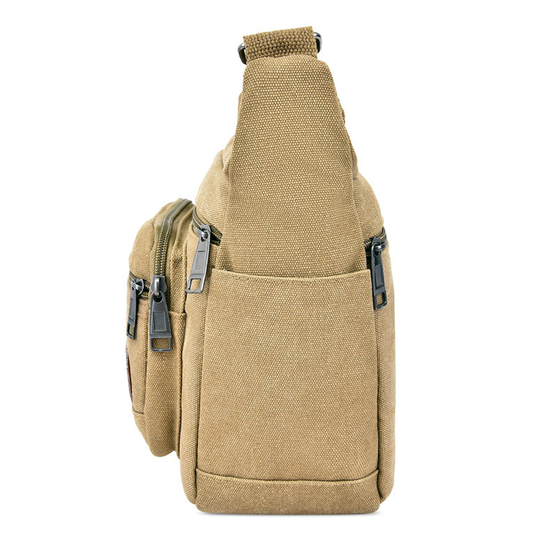 Temporada nueva bolsa de lona lavable transfronteriza multicapa mochila de hombro, bolsa casual, bolso pequeño para hombres al por mayor