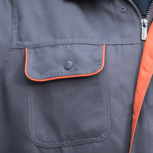 Polyester silk orange pocket spring and autumn long-sleeved labor insurance work clothes suit men and women engineering clothes sanitation auto repair clothes work clothes