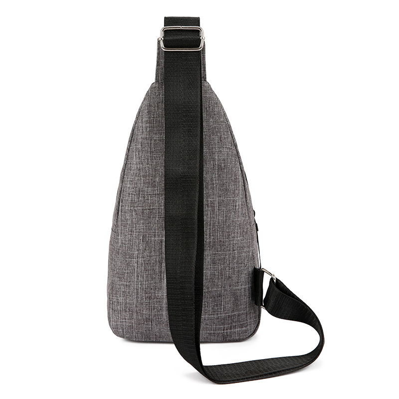 Venta al por mayor bolsa de pecho para hombres 2021 primavera nuevo estilo coreano casual impermeable de moda deportiva bolsa pequeña bolsa de mensajero del hombro bolsa de lona