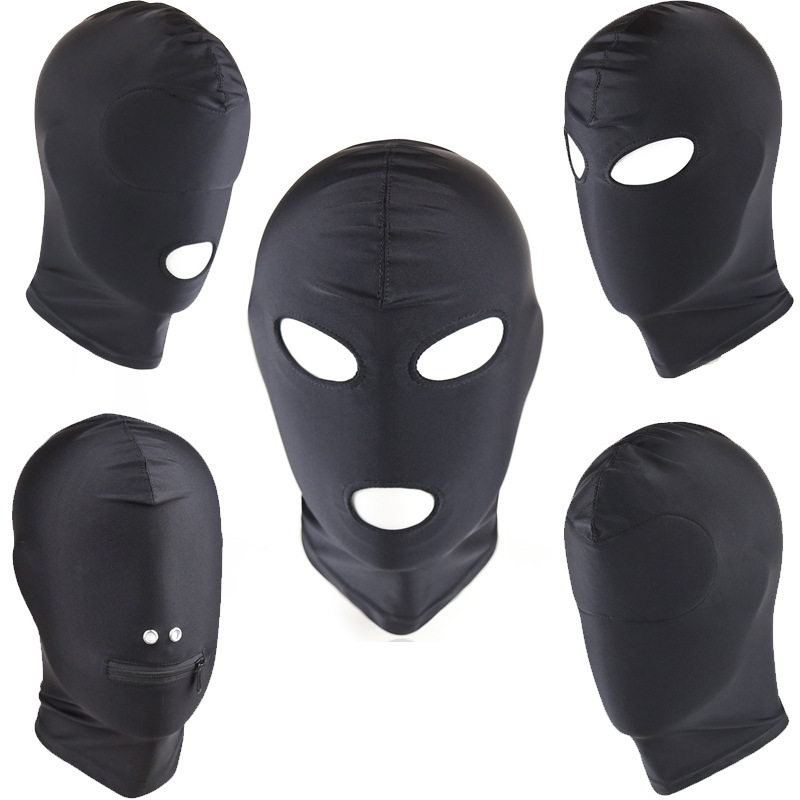 Productos sexuales para adultos tela elástica boca abierta ojos máscaras de rol máscaras solares máscaras faciales jeans