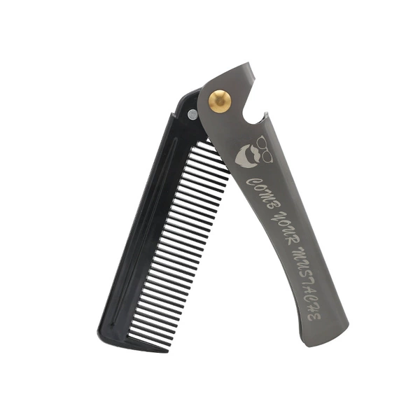 S37-1 fine-tooth electroplating folding combing comb
