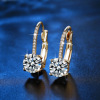 Agate zirconium, fashionable advanced earrings, light luxury style, high-quality style, simple and elegant design