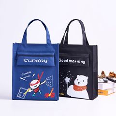 Student tutoring bag animation cartoon large-capacity pencil bag primary school student tote bag canvas nylon multi-functional tutoring bag