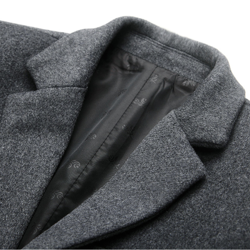 男性の毛は対外貿易の越境のメーカーがウールのラシャのコートを供給します。