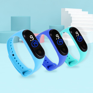 Spot quick hair waterproof hand ring watch M4LED electronic fashion leisure trend touch electronic watch for men and women students