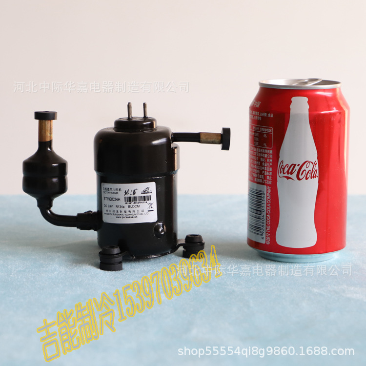 ST19DC微型压缩机12V24V48V带转速变频控制器迷你空调冷水压缩机
