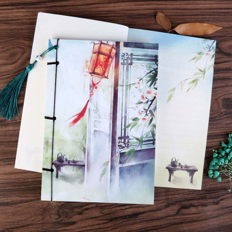Retro watercolour ancient style, pocketbook, Birthday gift