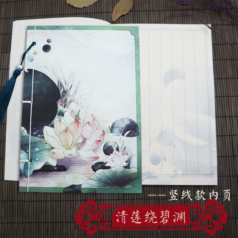 Retro watercolour ancient style, pocketbook, Birthday gift