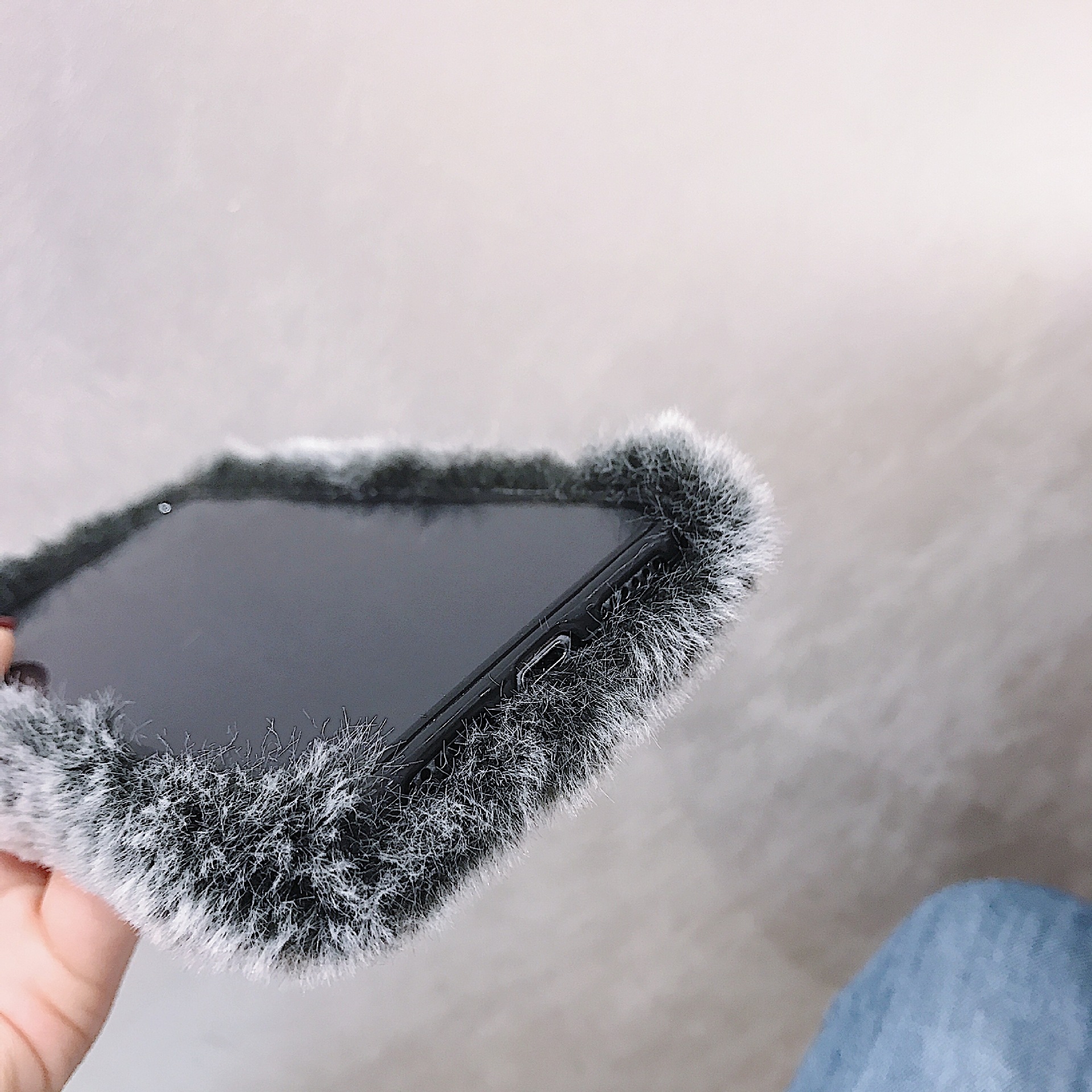 Plush Phone Case For Iphone 15 And 14 Soft Protective Cover Warm_voghion.com
