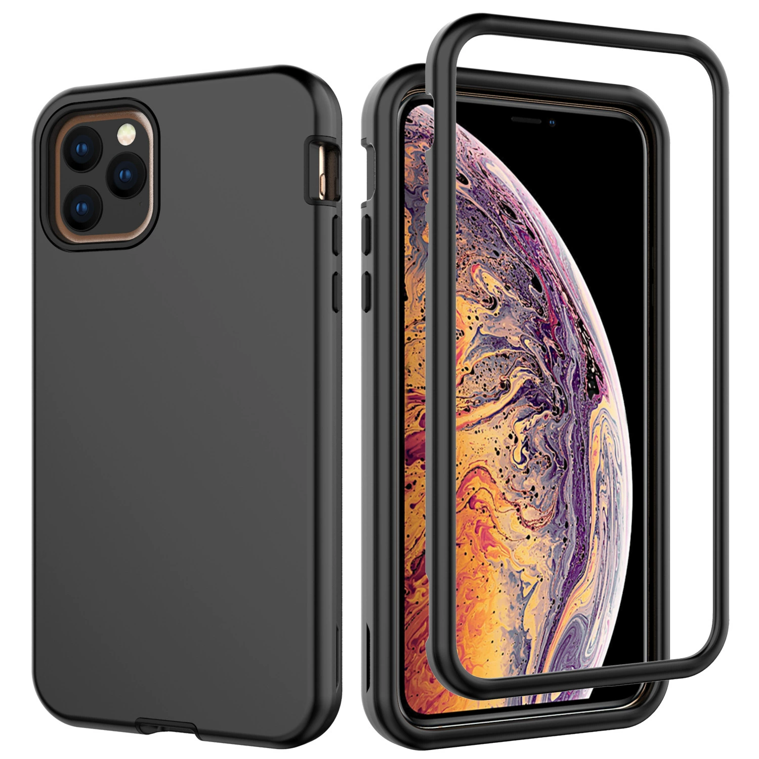 Apple, совместимый iphone11 pro, чехол для телефона, три в одном, защита от падения, прямые поставки из завода