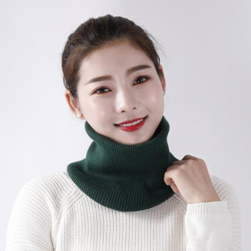 Autumn and winter cashmere neck sleeves for men and women cervical vertebra false collar thickened warm wool knitted neck protector scarf neck scarf pullover