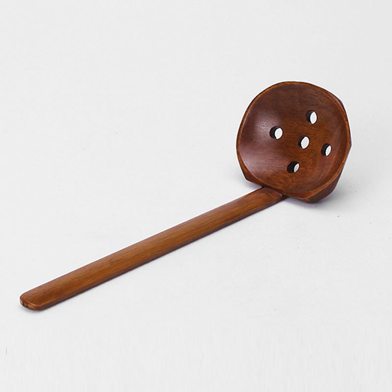 En stock al por mayor de primera clase cuchara de madera japonés y coreano palillos de madera olla caliente Changbing nanmu tortuga colador de uñas logo
