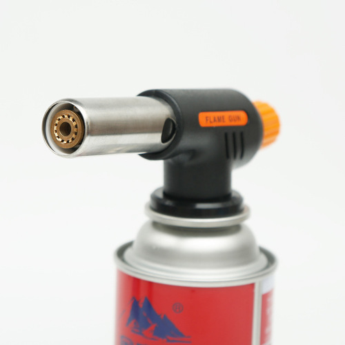 Portable spray gun head cartridge gas tank flame gun burning pig hair baking welding gun igniter blowtorch flamethrower household