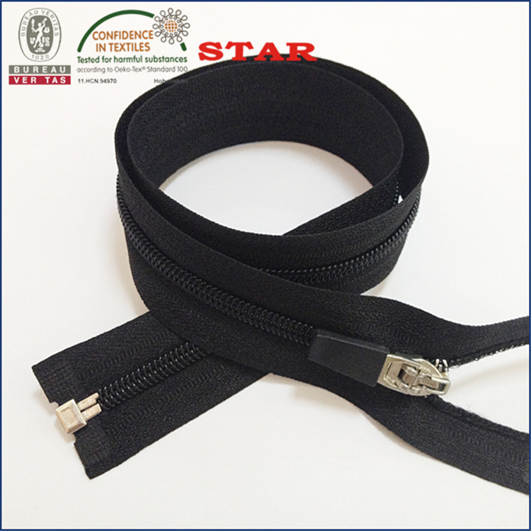 5#尼龙开口 弹簧头压皮  颜色尺寸拉头可按需求做