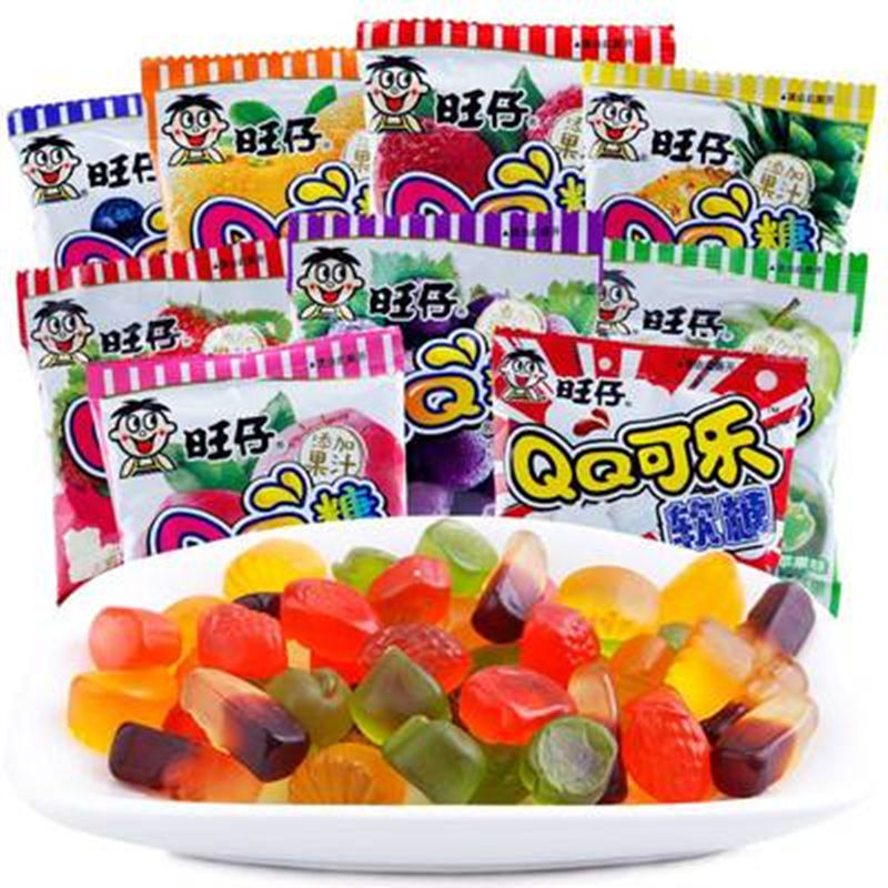 Wangzai QQ candy multiple flavors 20g * 20 packs of food soft candy juice