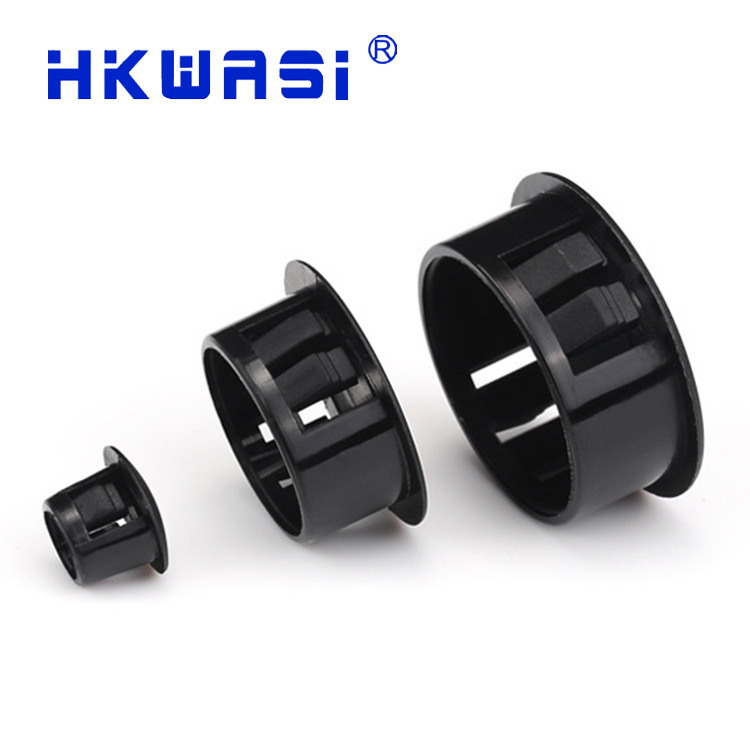 厂家直销尼龙扣式塞头塑料堵头 圆形孔塞扣式护线套 塑胶 尼龙套