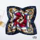 Korean Style Small Square Scarf Women's Professional All-match Mulberry Silk Bag Decorative Artistic Scarf 50 Size Scarf